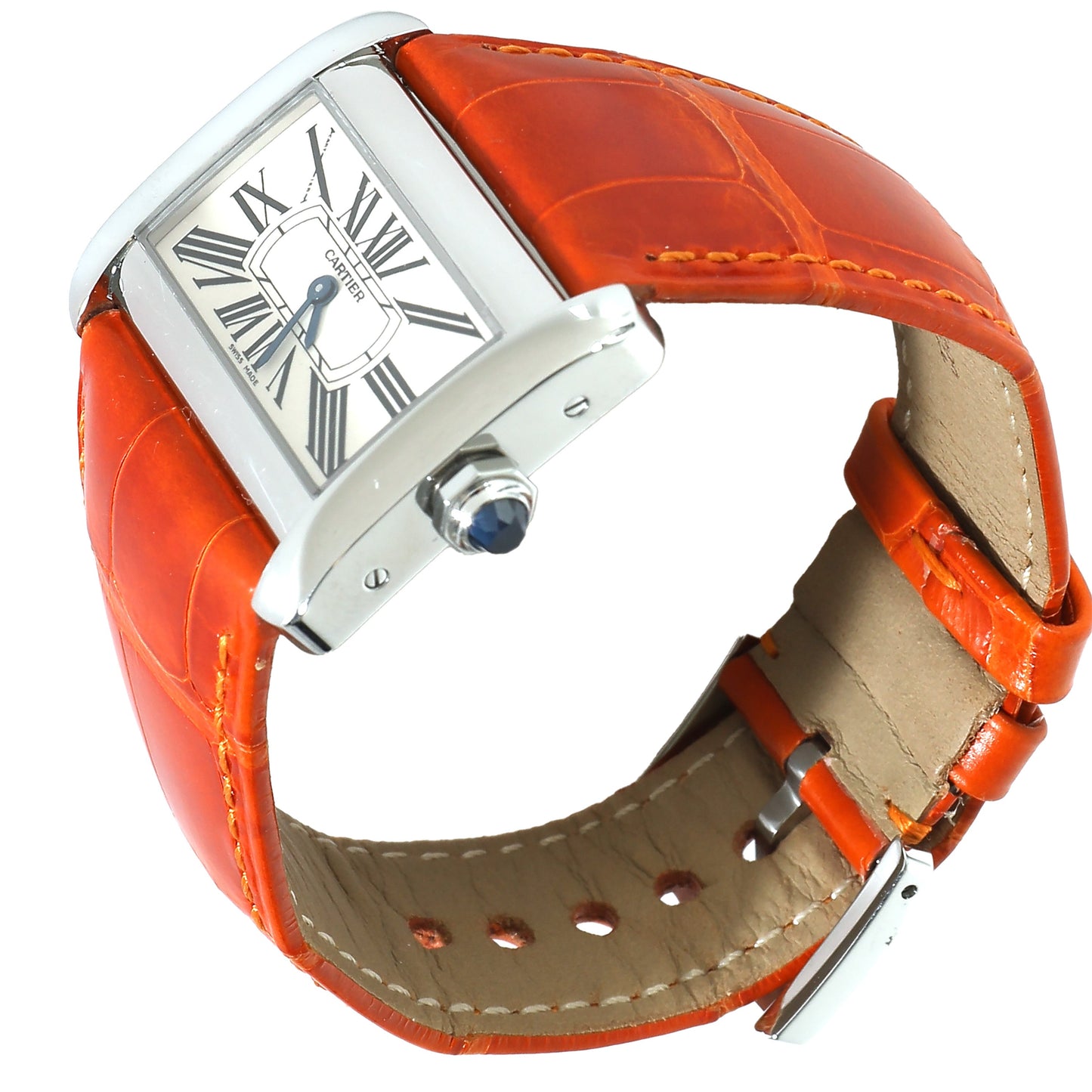 CARTIER Tank Divan de W6300255 Women's Watch in Stainless Steel