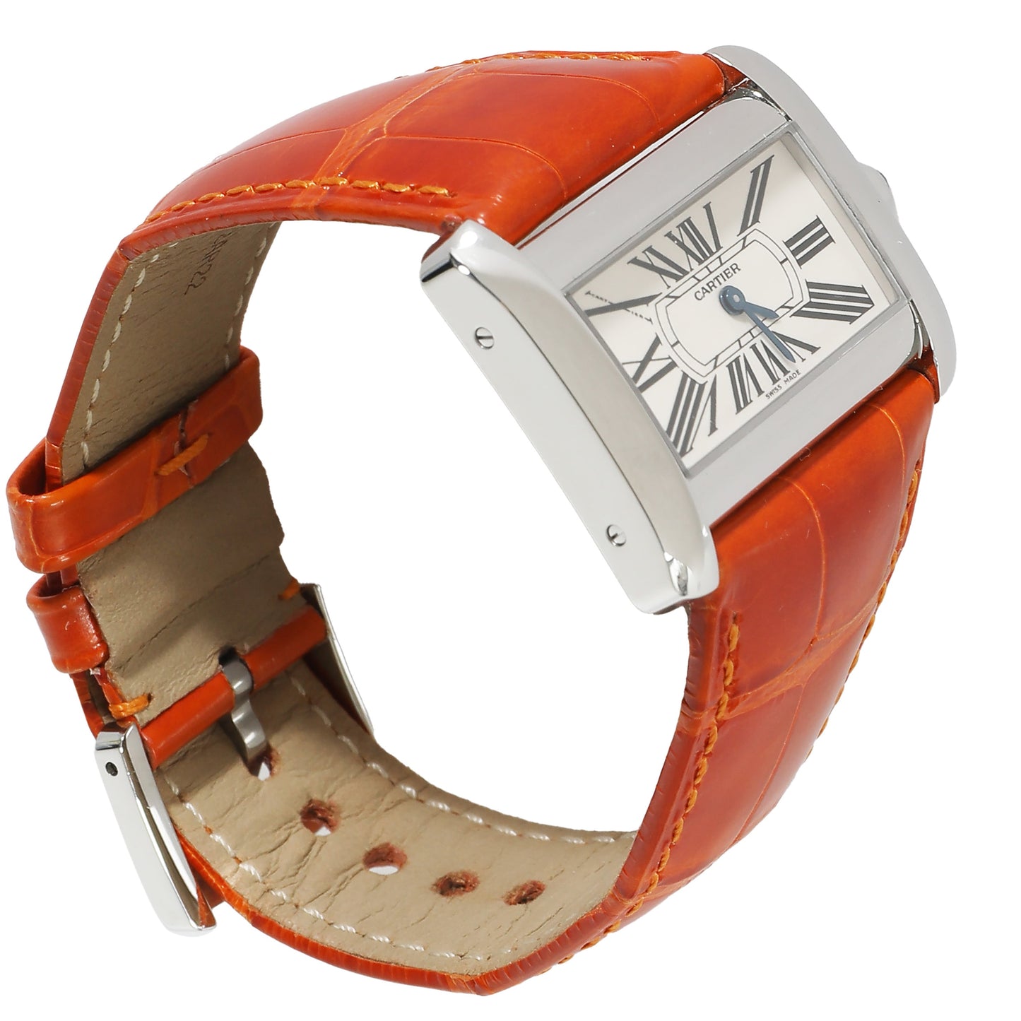 CARTIER Tank Divan de W6300255 Women's Watch in Stainless Steel
