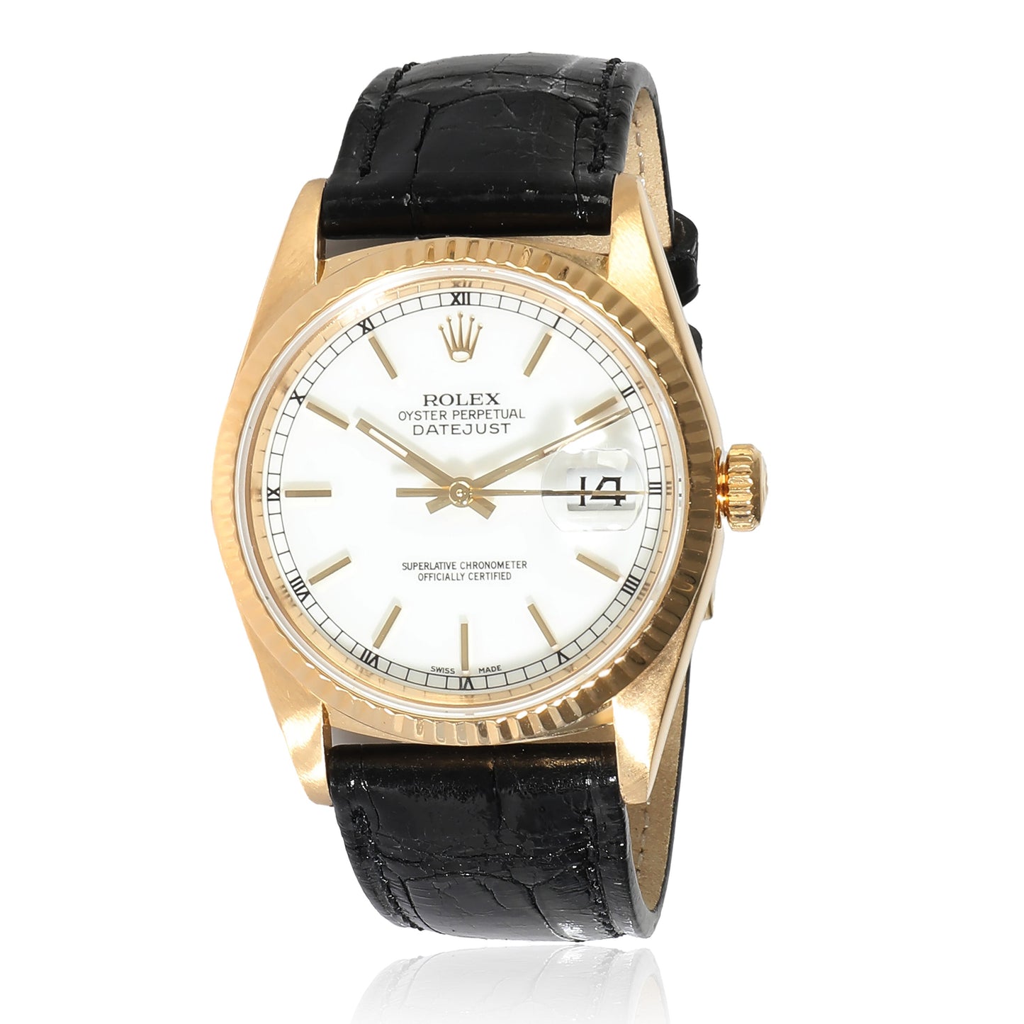 ROLEX Datejust 16238 Men's Watch in 18kt Yellow Gold