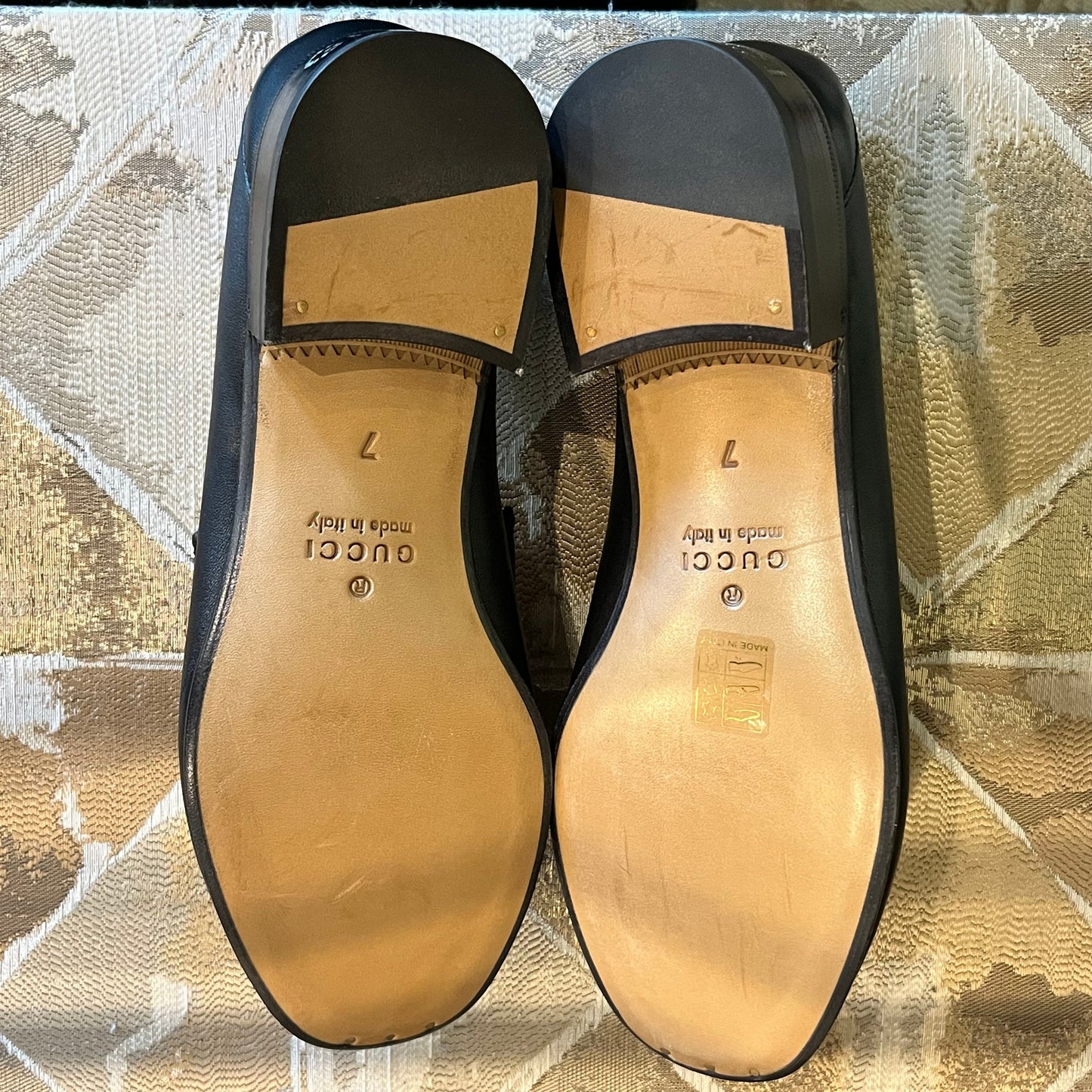 GUCCI Horsebit Leather Loafers MENS SZ7(7.5US)