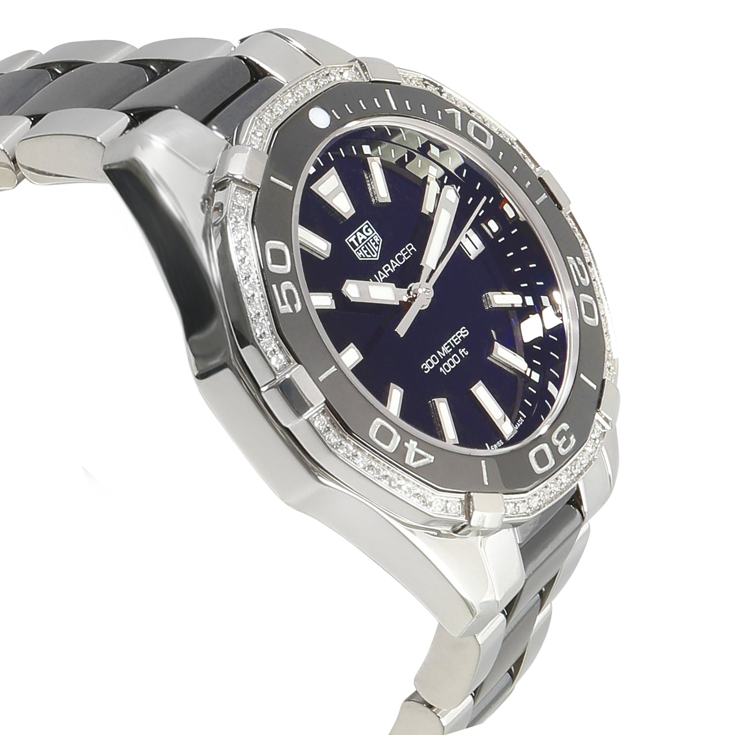 TAG HEUER Aquaracer WAY131G.BA0913 Unisex Watch in Stainless Steel/Ceramic