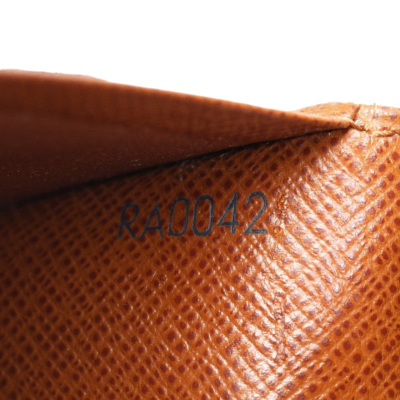 Louis Vuitton Monogram M61730 Double Folded Wallet PVC/Leather Brown