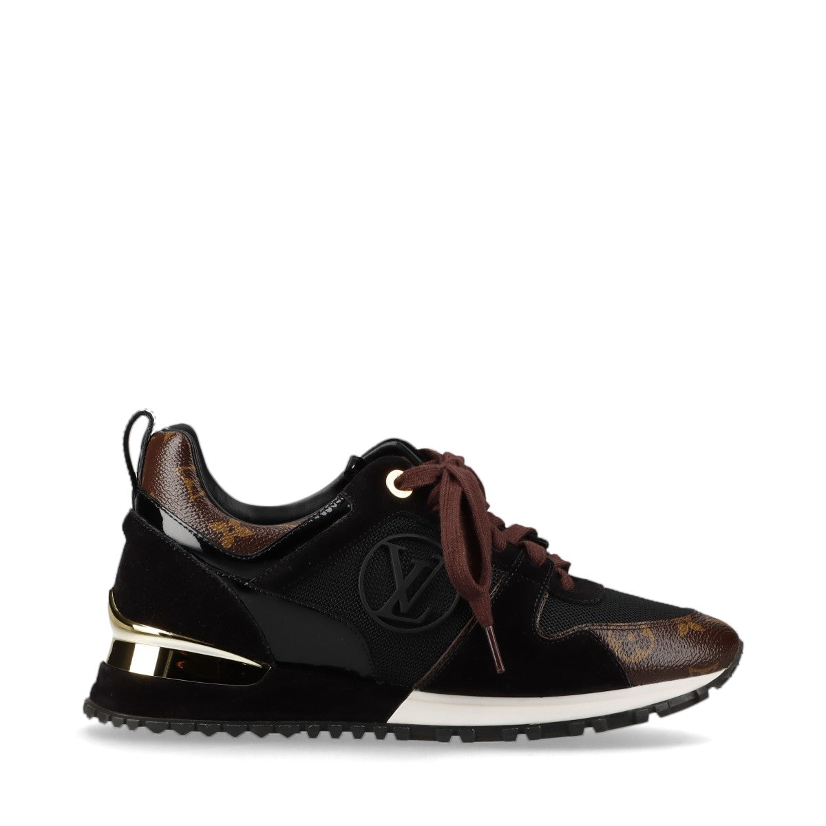 Louis Vuitton Runwayline 18 Years MeshLeather Trainers 37.5  Black×Brown CL0188 Monogram  Bag
