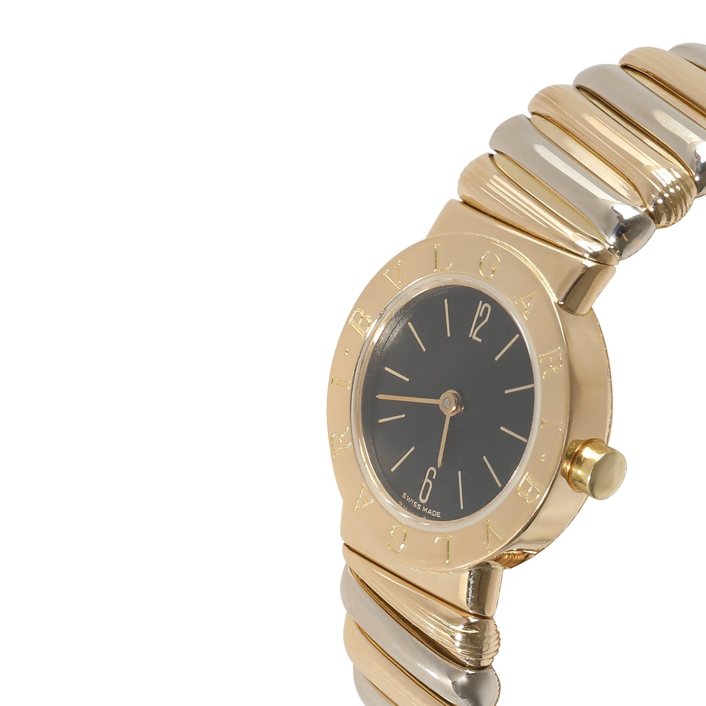 BVLGARI Tubogas BB 23 2T Women's Watch in 18kt White Gold/Yellow Gold