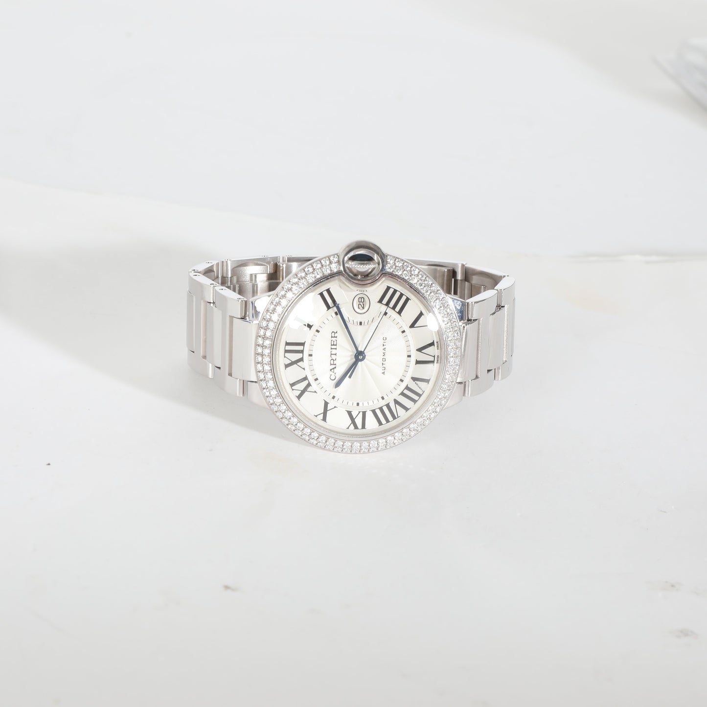CARTIER Ballon Bleu de WE9009Z3 Unisex Watch in 18kt White Gold