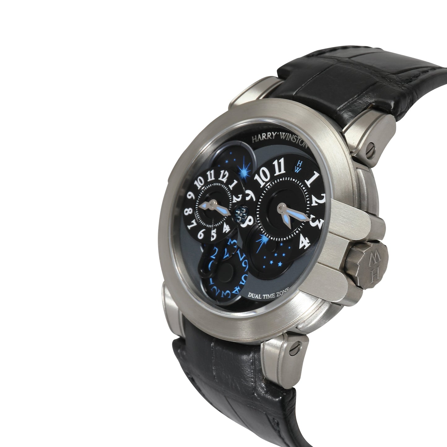 HARRY WINSTON Ocean Dual-Time Project Z 400-MATZ44ZC.K1 Men's Watch in Zalium
