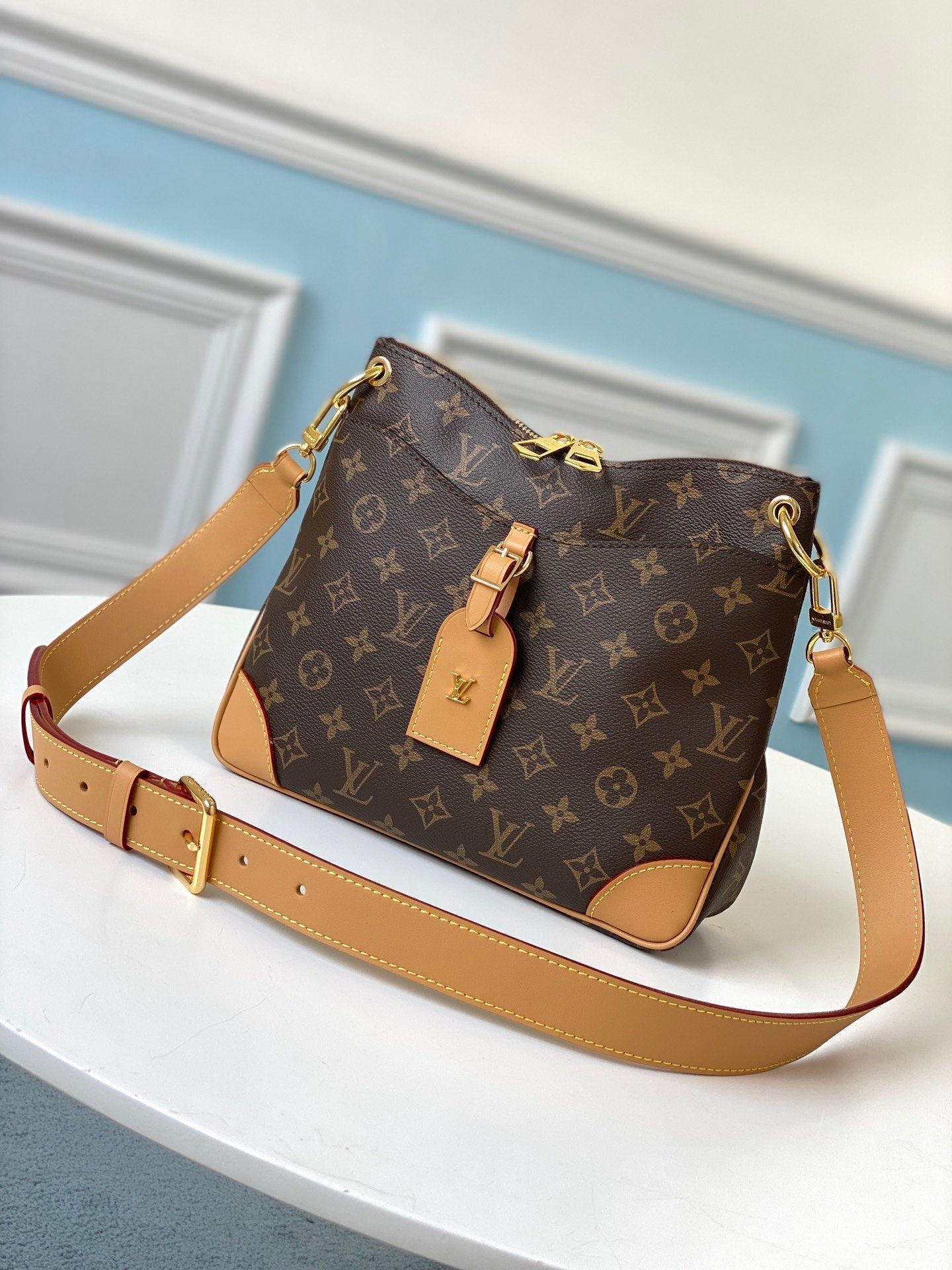 LV OdÃƒÂ©on PM Monogram Canvas Natural For Fall-Winter,  Shoulder And CrossBody Bags 11in/28cm LV M45354