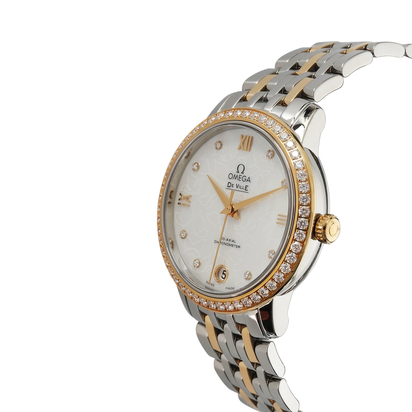 OMEGA DeVille Prestige 424.25.33.20.55.004 Unisex Watch in 18kt Stainless Steel/