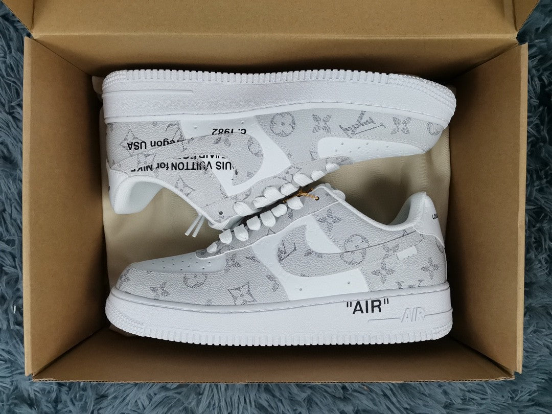 Ã‚Â GLAMI ForGLAMI 1 Low x Louis Vuitton Virgil Abloh ‘White Grey’ For MenÃ‚Â 