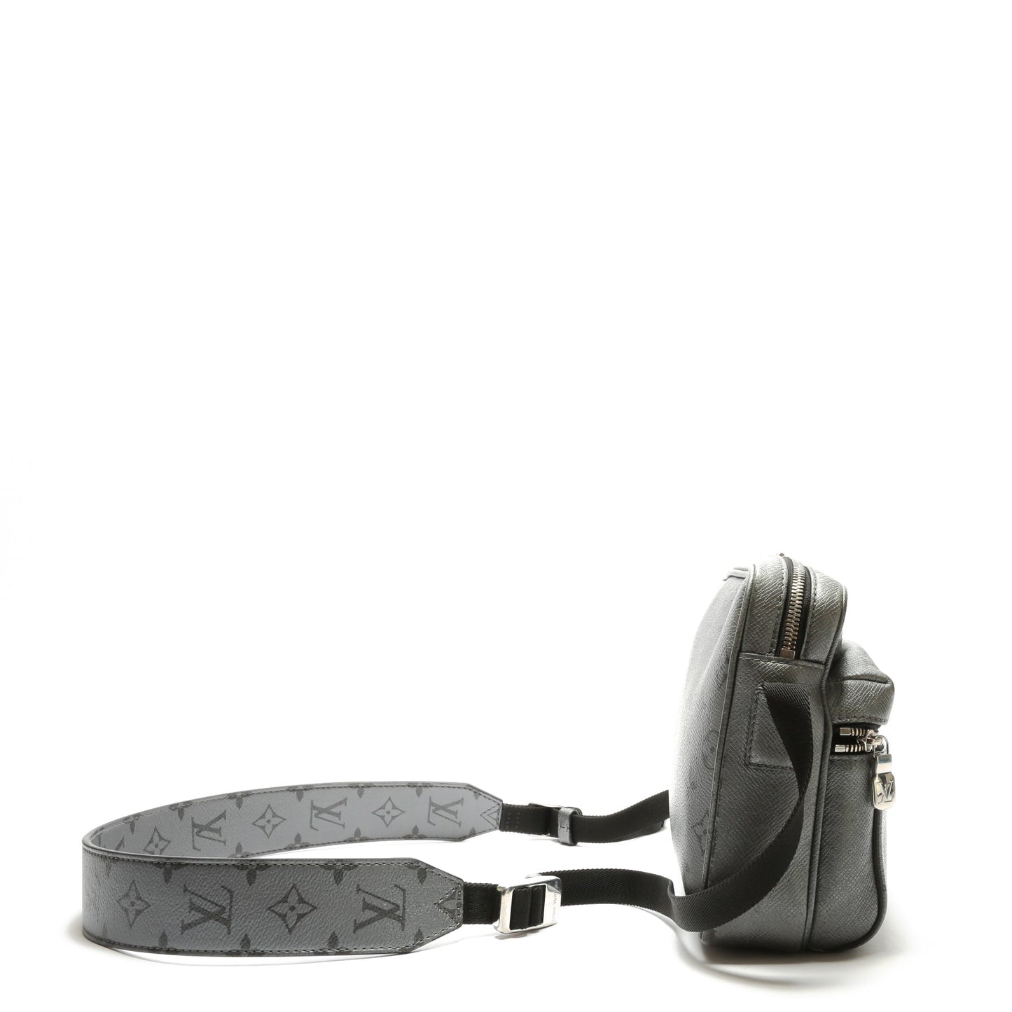 LOUIS VUITTON Outdoor Messenger Silver Taiga-OUTLET FINAL SALE
