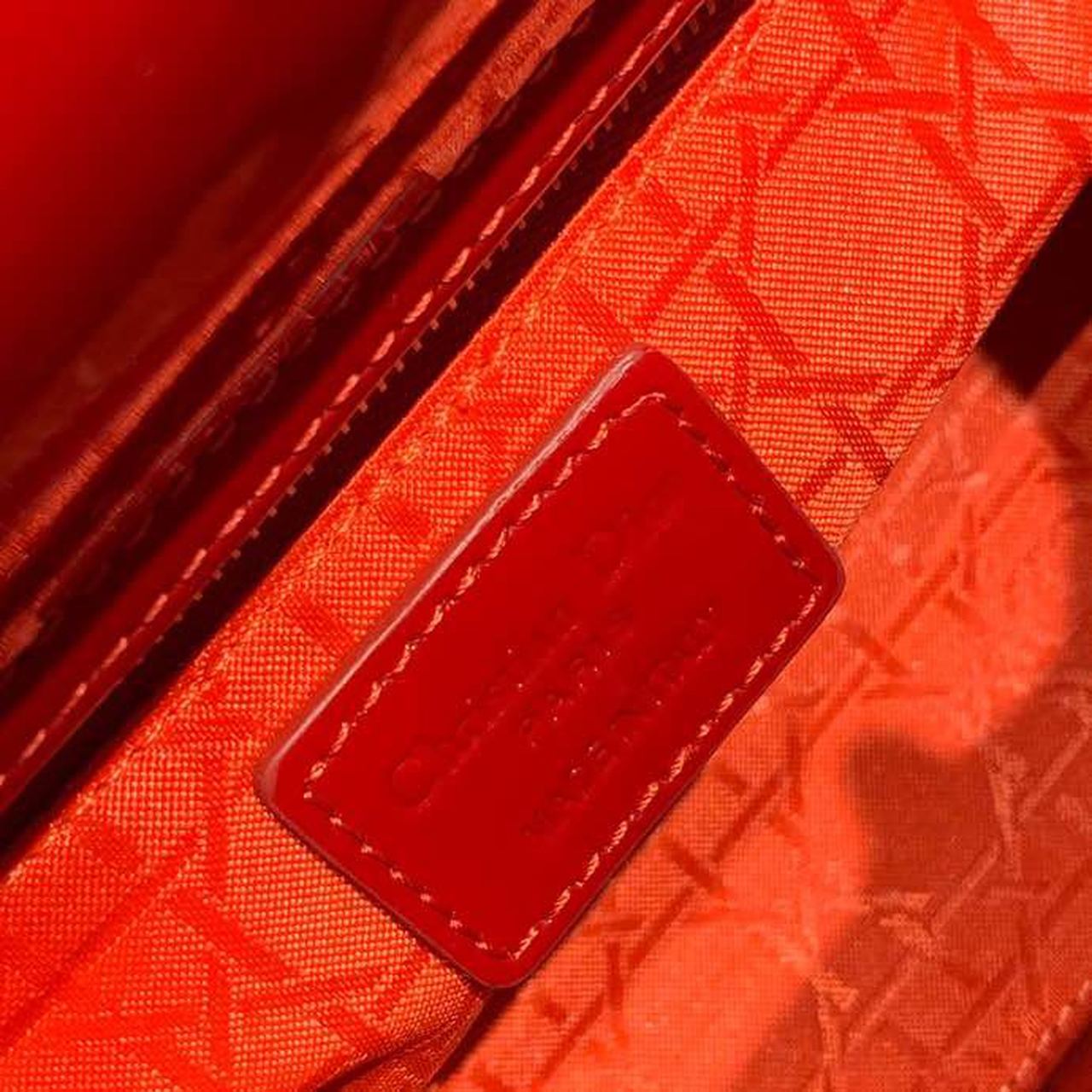 GLAMI Mini Lady Bag with Chain Silver Hardware Spring/Summer Collection, Red, For Women WomenÃ¢â‚¬â„¢s Handbags, 18cm CD M0505OCAL_M52R