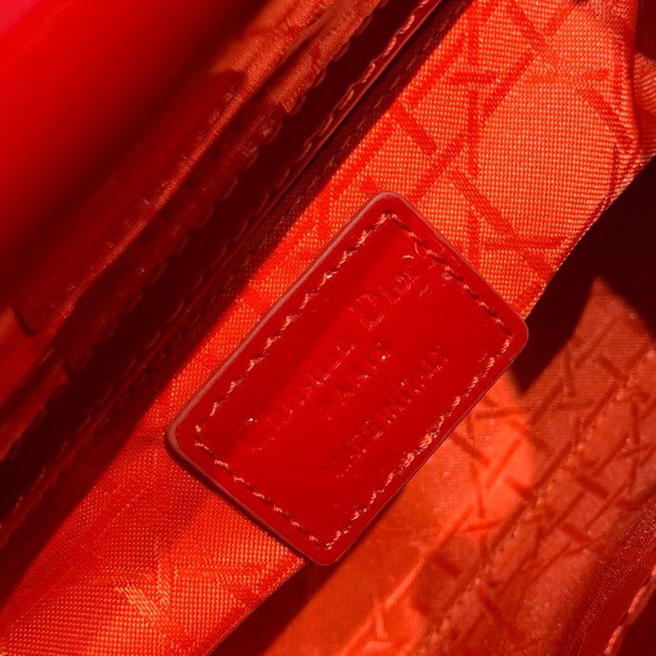 GLAMI Mini Lady Bag with Chain Gold Toned Hardware Spring/Summer Collection, Red, For Women WomenÃ¢â‚¬â„¢s Handbags, 18cm CD M0505OCAL