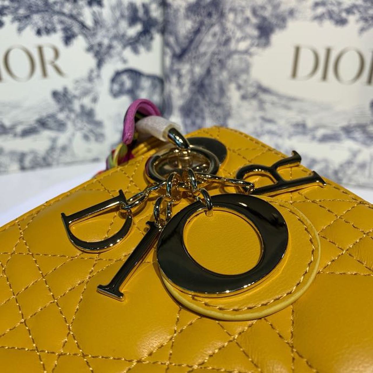 GLAMI Mini Lady Bag with Chain Silver Hardware Spring/Summer Collection, Yellow, For Women WomenÃ¢â‚¬â„¢s Handbags, 18cm CD
