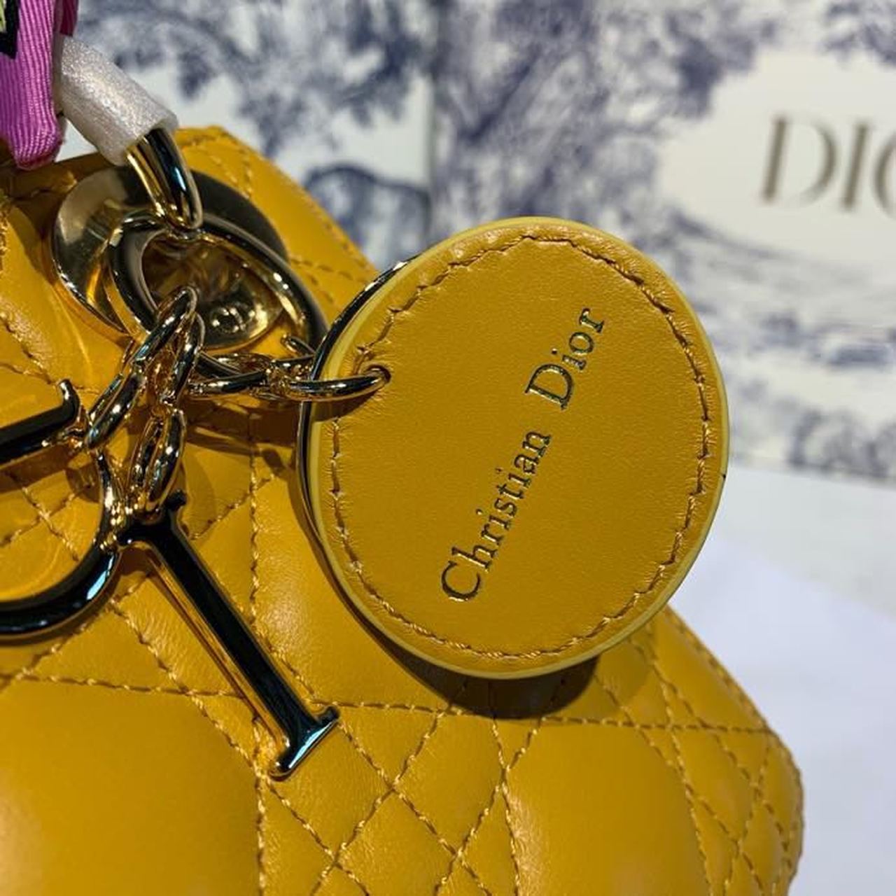 GLAMI Mini Lady Bag with Chain Silver Hardware Spring/Summer Collection, Yellow, For Women WomenÃ¢â‚¬â„¢s Handbags, 18cm CD