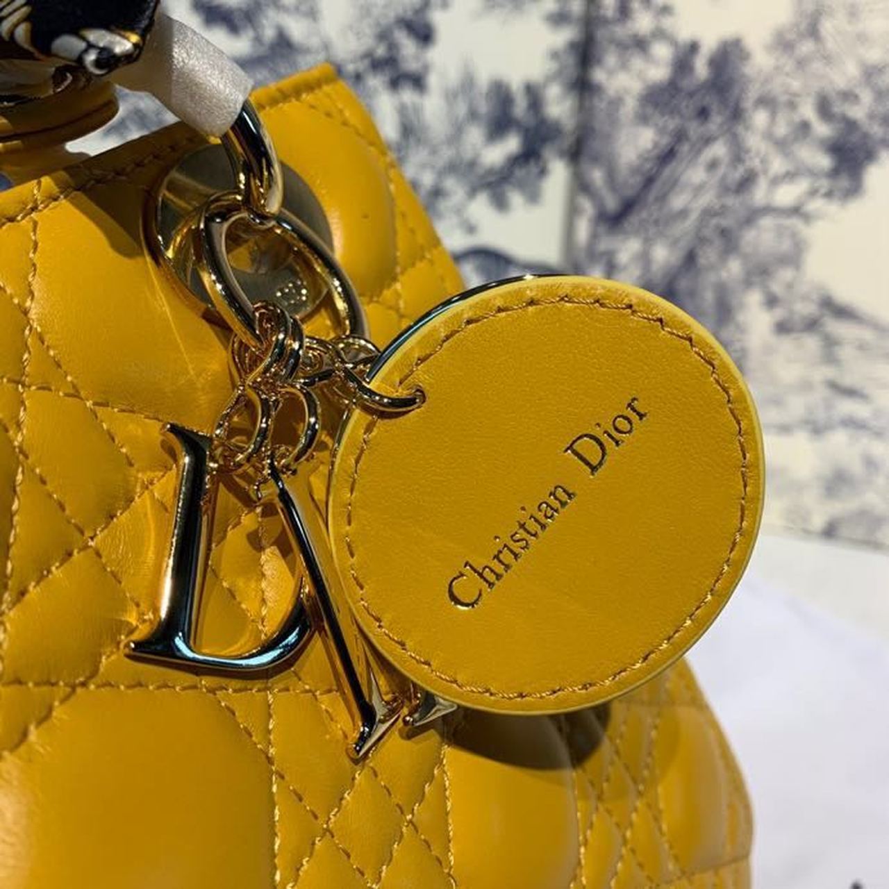 GLAMI MeGLAMIum Lady Bag Silver Hardware Yellow For Women 9.5in/24cm CD