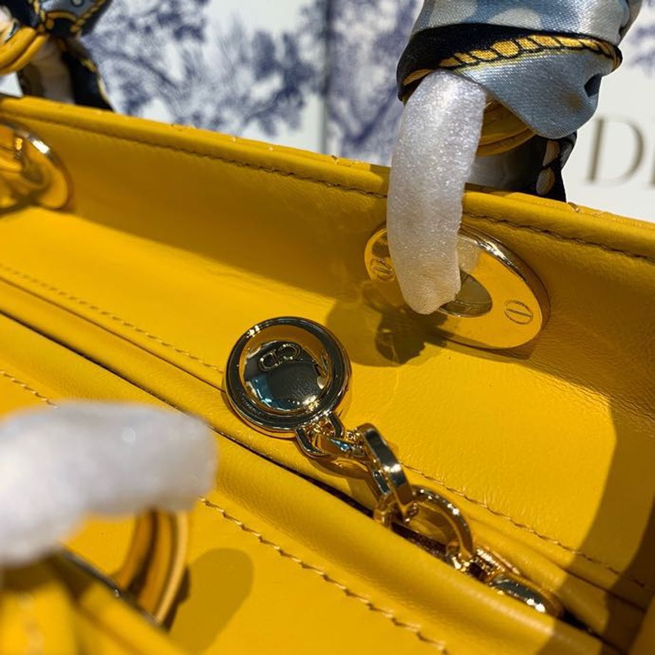GLAMI MeGLAMIum Lady Bag Silver Hardware Yellow For Women 9.5in/24cm CD
