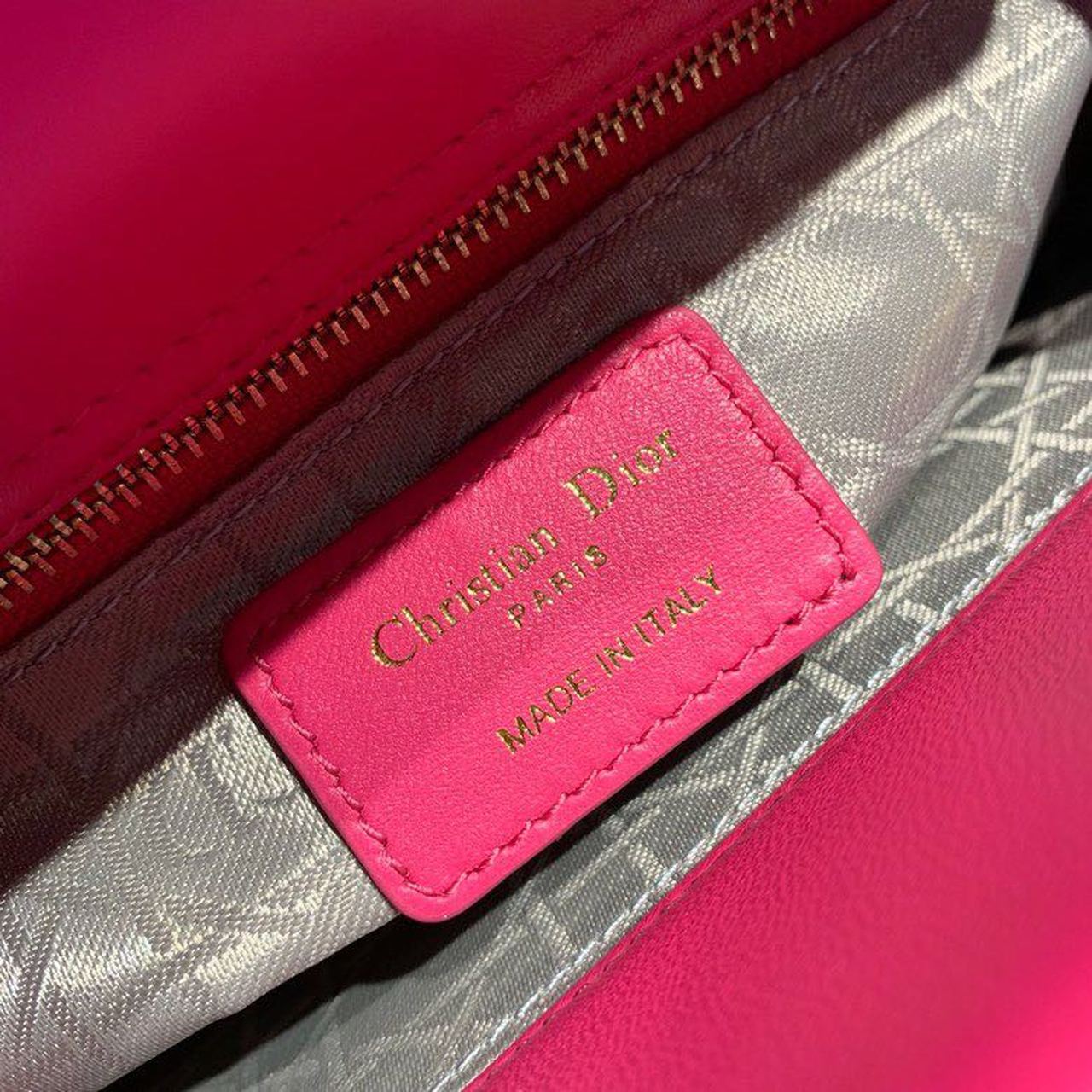 GLAMI Small Lady Bag Gold Toned Hardware Hot Pink For Women 8in/20cm CD