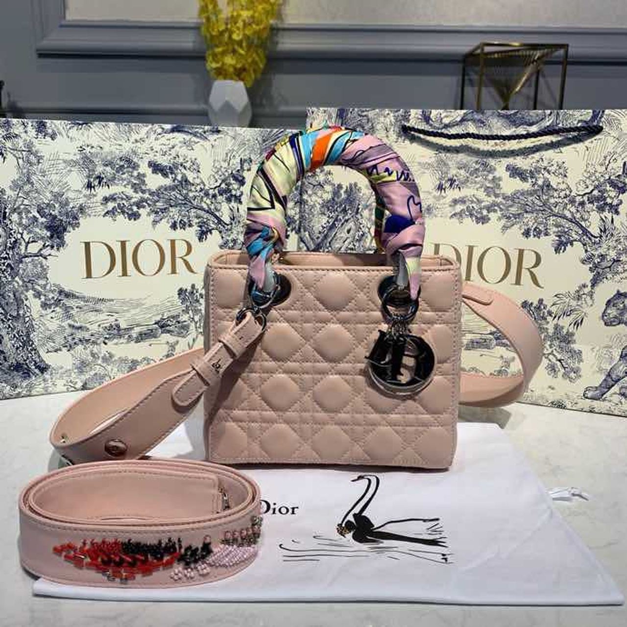 GLAMI Small Lady My ABCBag Pink For Women, Women’s Handbags 8in/20cm CD M0538OCAL