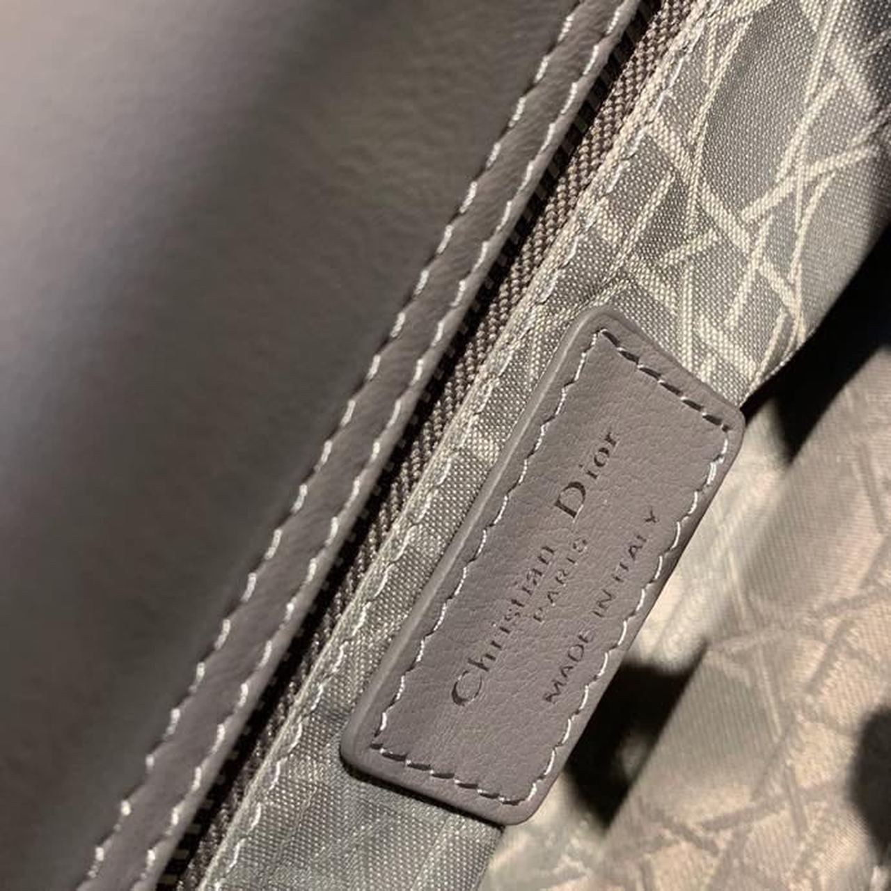 GLAMI Small Lady Bag Silver Hardware with Embellished Bag Strap Dark Grey For Women 8in/20cm CD