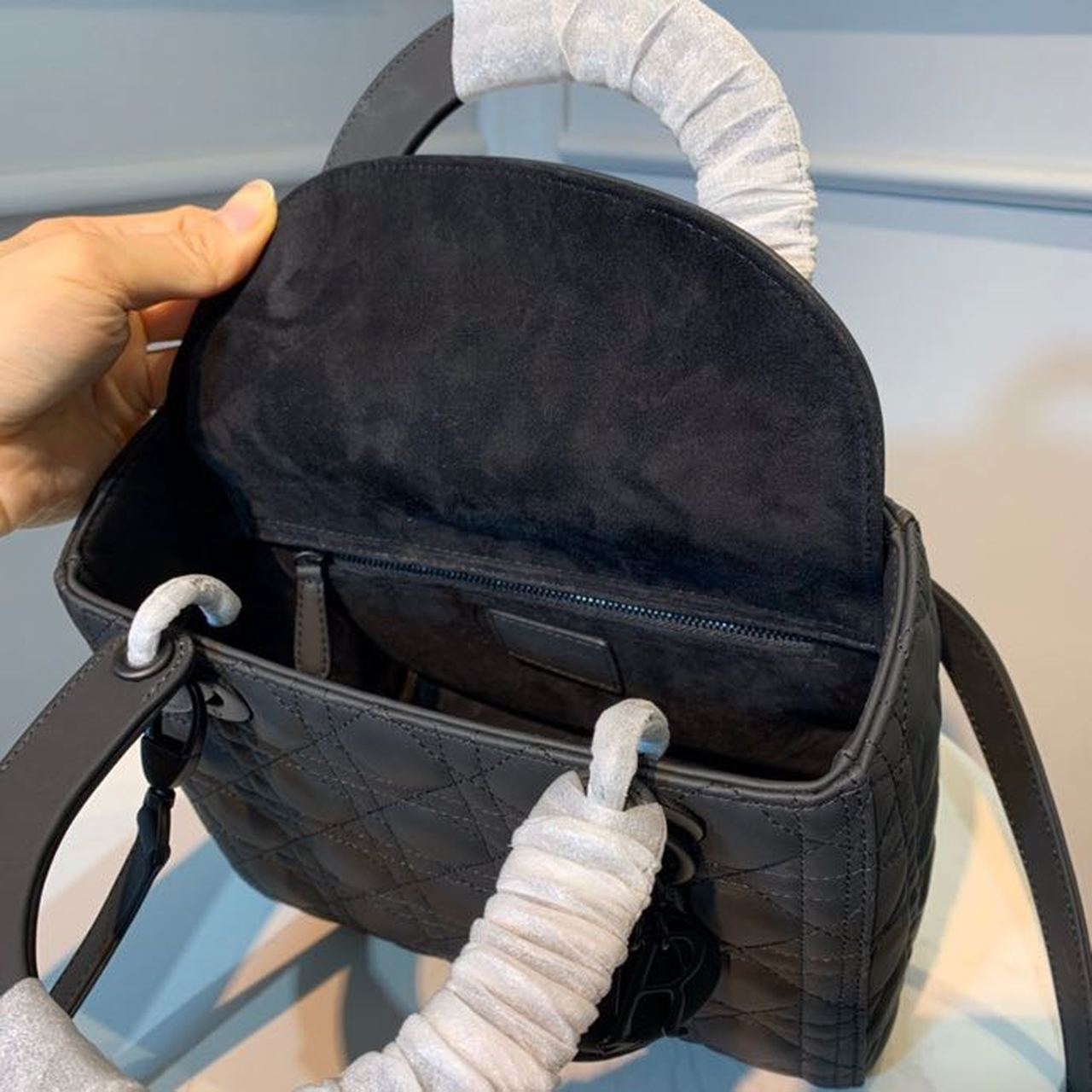 GLAMI MeGLAMIum Lady Bag Matte Hardware Black Ultramatte For Women 9.5in/24cm CD M0565SLOI_M989