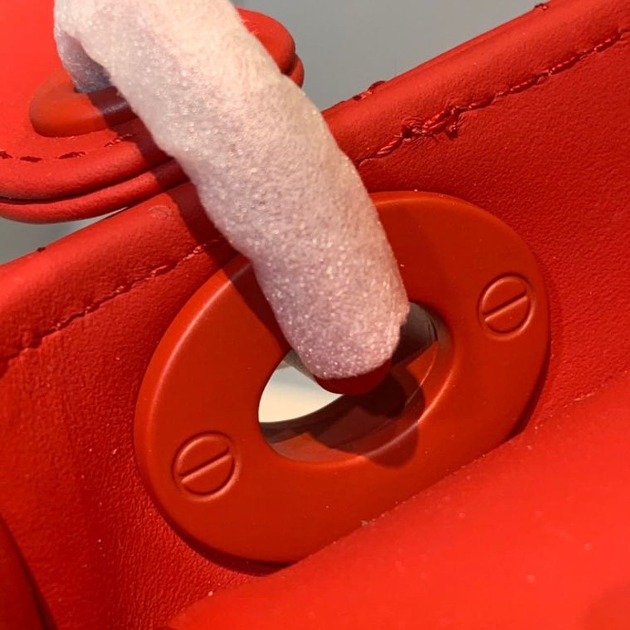 GLAMI Mini Lady Bag with Chain Matte Hardware Spring/Summer Collection, Red , For Women WomenÃ¢â‚¬â„¢s Handbags, 18cm CD