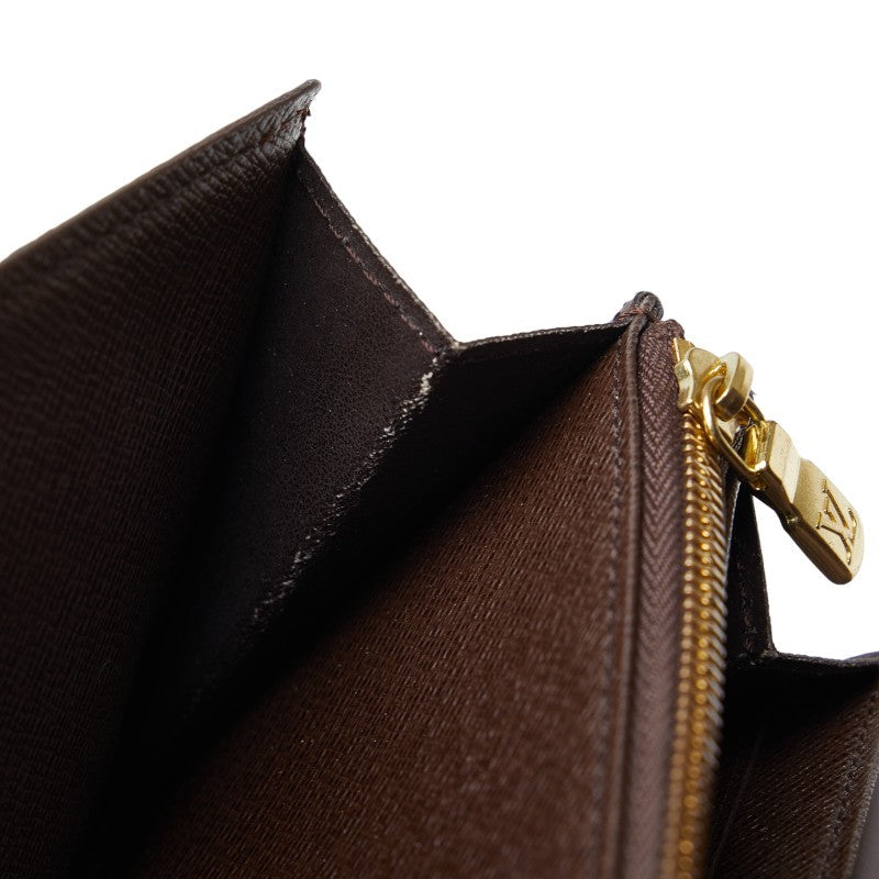 Louis Vuitton Damier Long Wallet Brown Ladies N61734