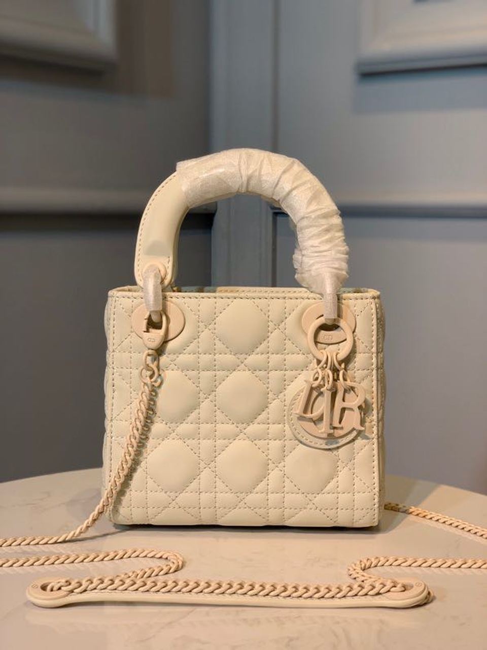 GLAMI Mini Lady Bag Ivory For Women 6.5in/17cm CD M0505SLOI