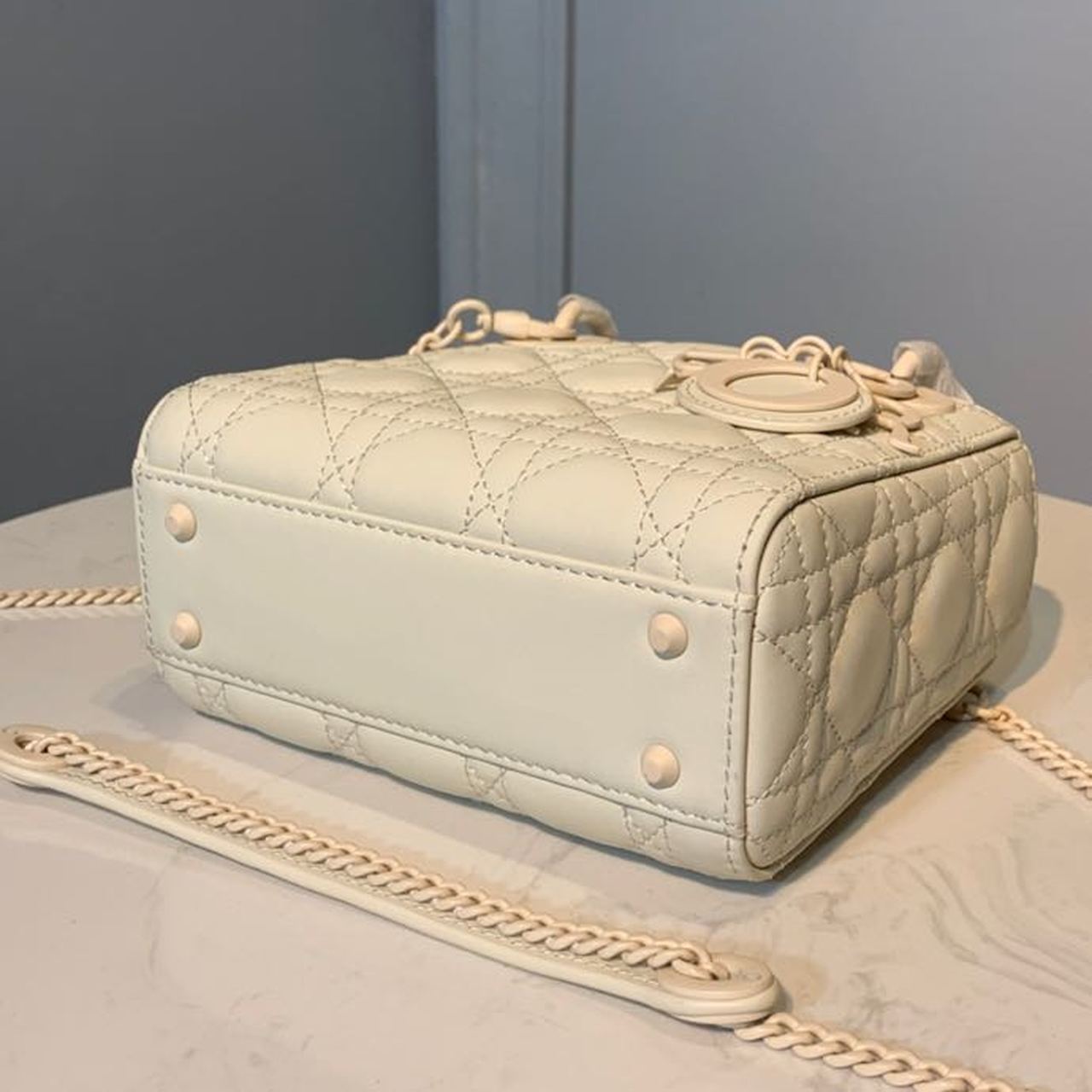GLAMI Mini Lady Bag Ivory For Women 6.5in/17cm CD M0505SLOI