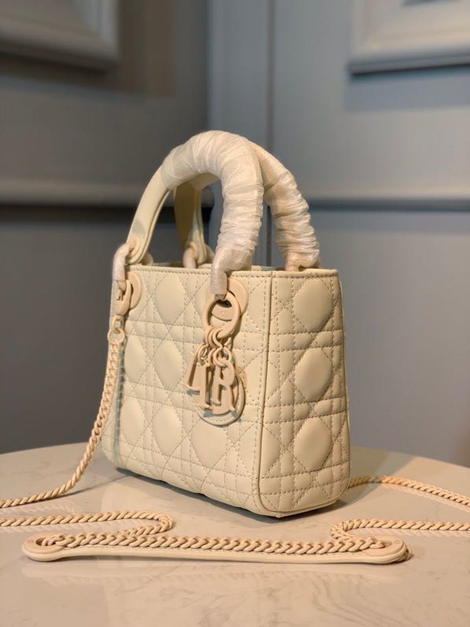 GLAMI Mini Lady Bag Ivory For Women 6.5in/17cm CD M0505SLOI
