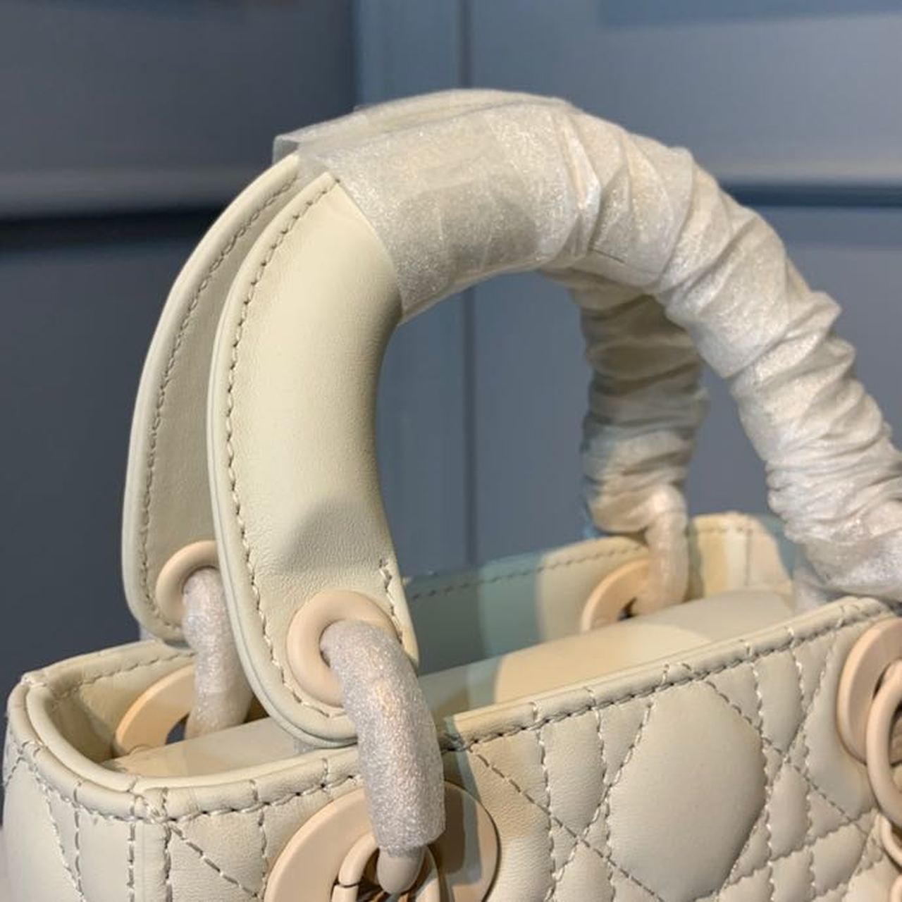 GLAMI Mini Lady Bag Ivory For Women 6.5in/17cm CD M0505SLOI