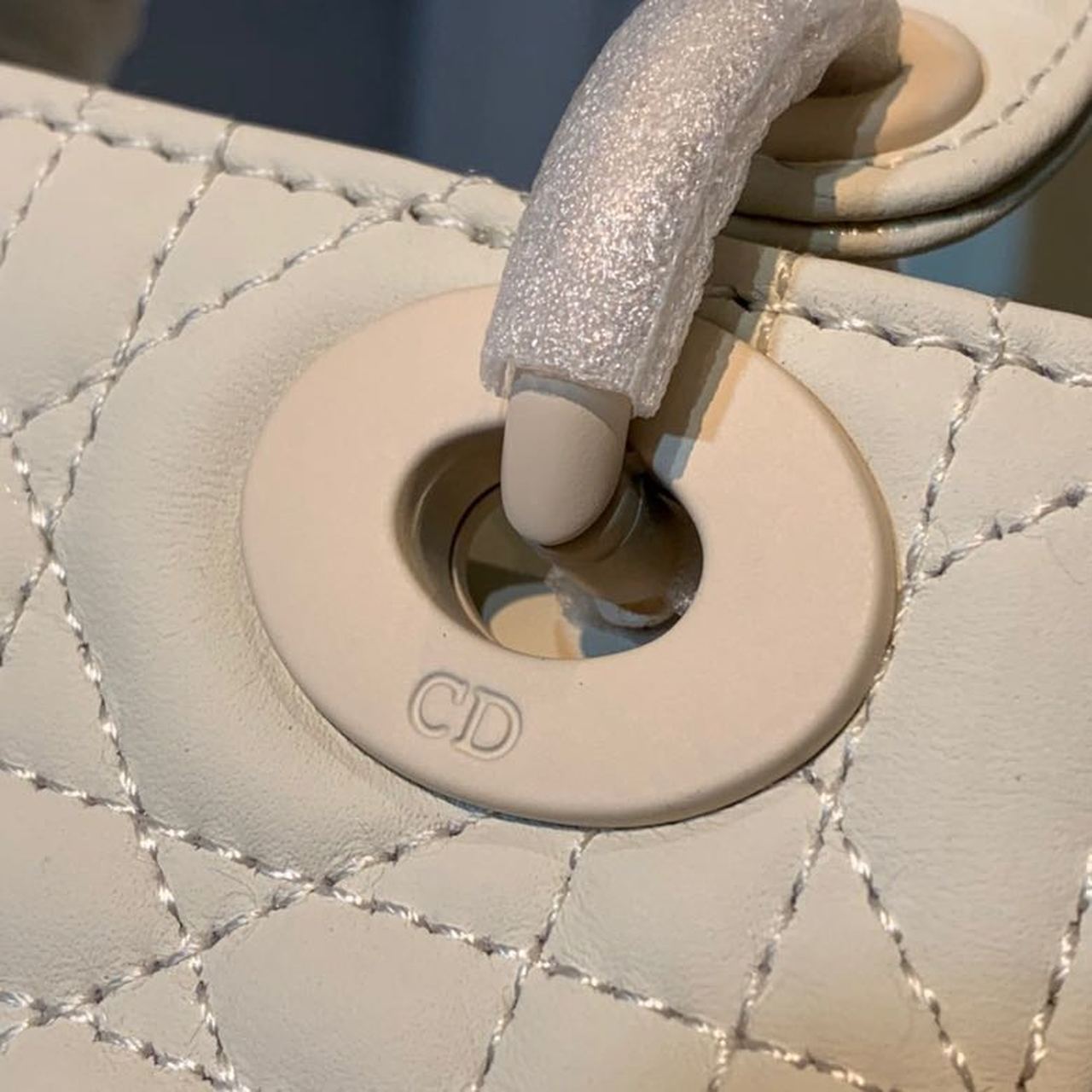 GLAMI Mini Lady Bag Ivory For Women 6.5in/17cm CD M0505SLOI