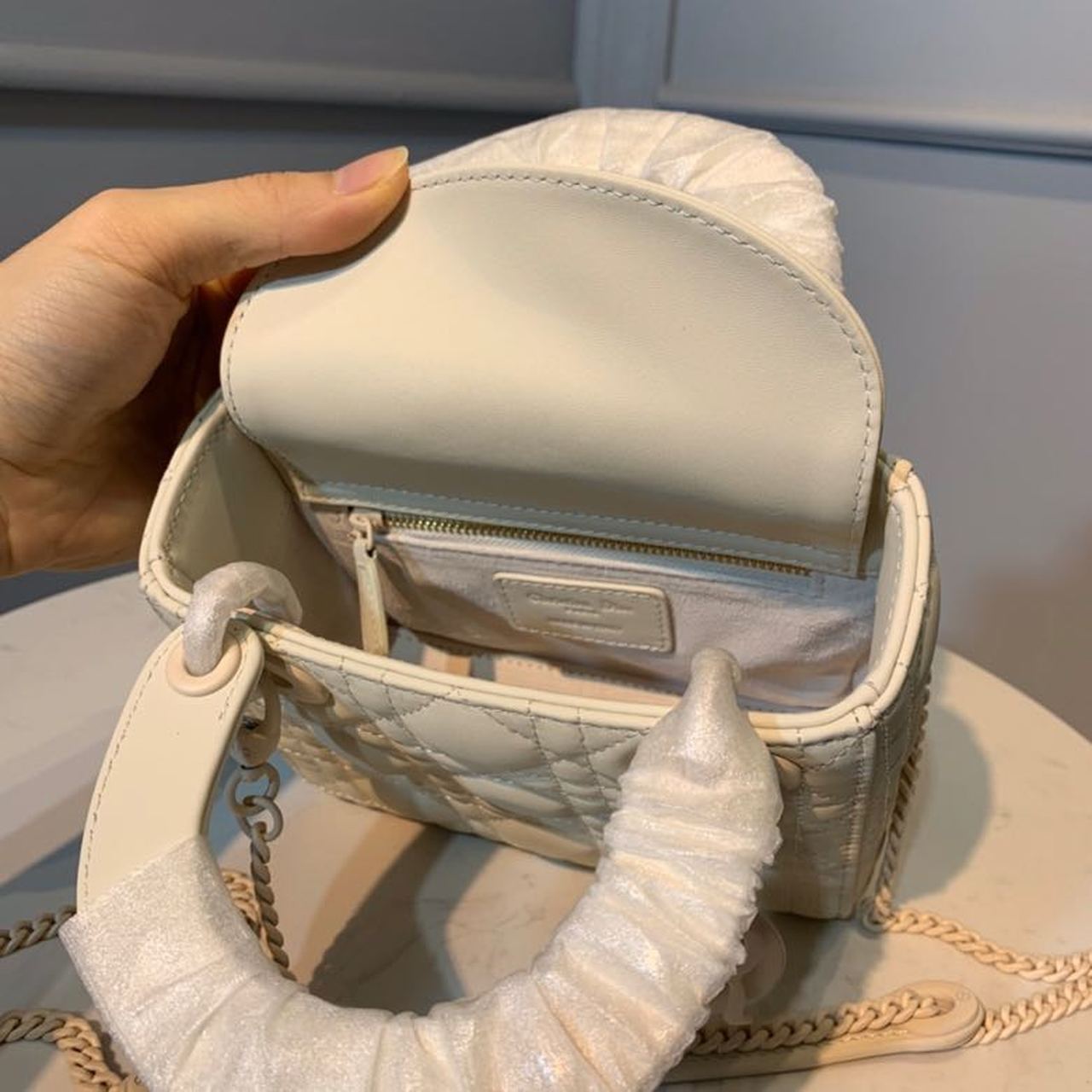 GLAMI Mini Lady Bag Ivory For Women 6.5in/17cm CD M0505SLOI