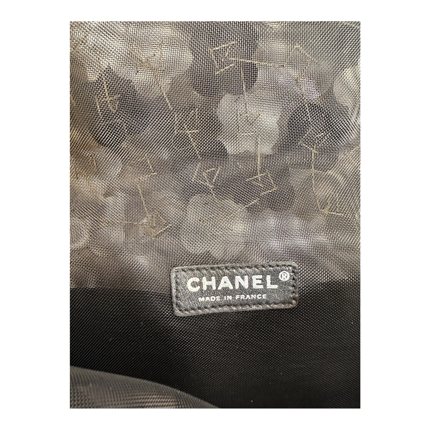 Chanel Mesh Paillette Sequin Flap Black