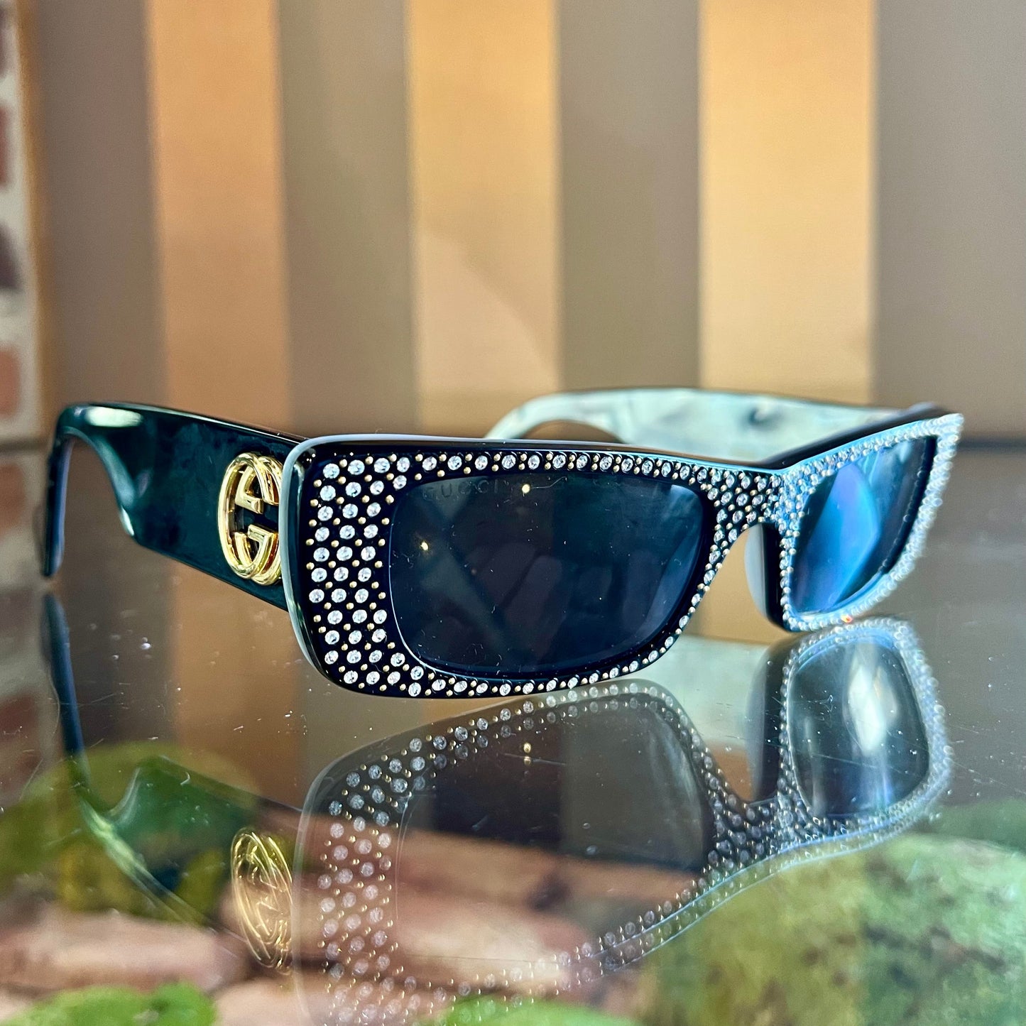 GUCCI Bedazzled Black GG0516S Sunglasses