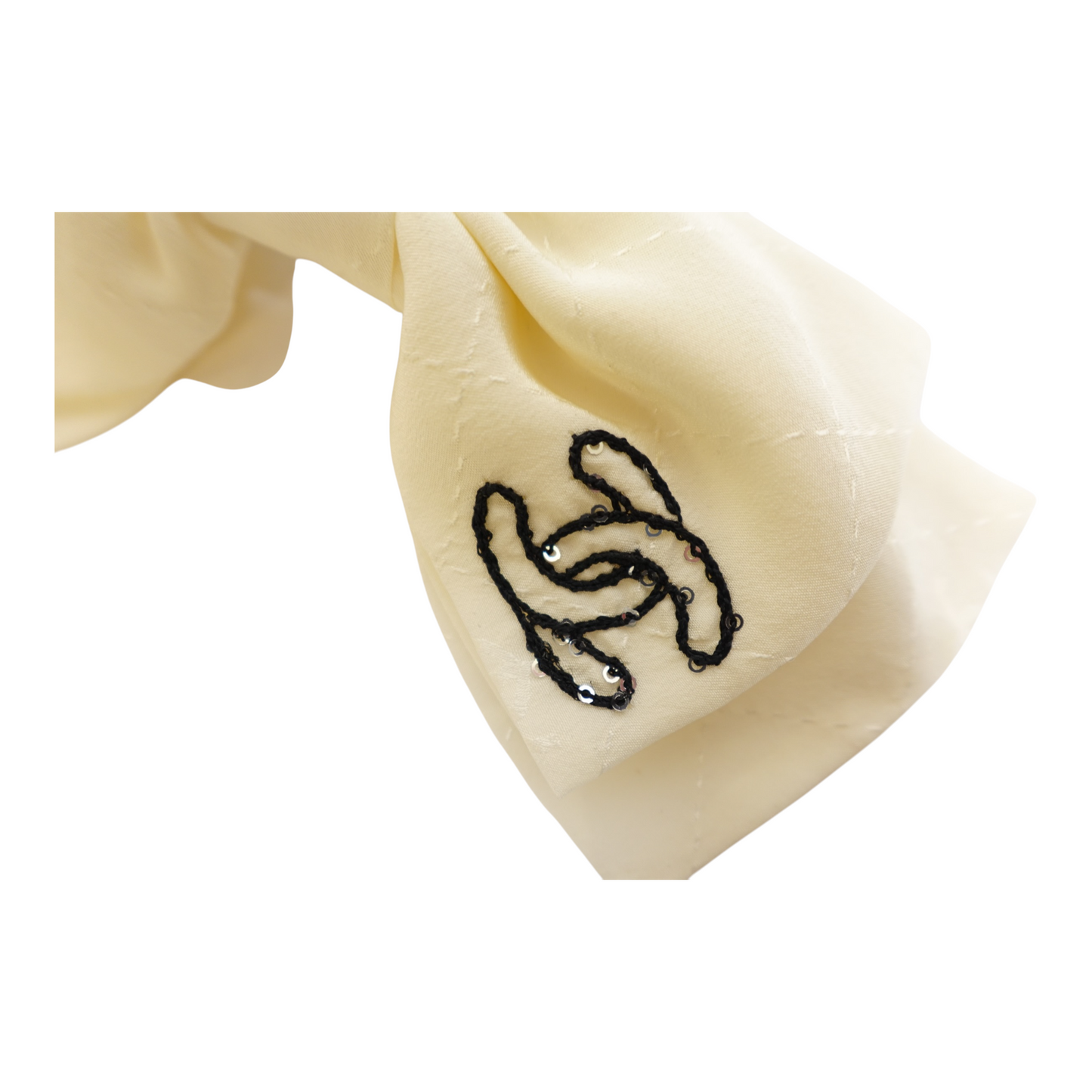 Chanel Silk Bow Barrette