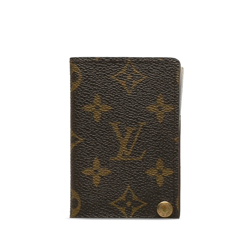 Louis Vuitton Monogram Portcourt Credit Card Case M60937 Brown PVC Leather  Louis Vuitton