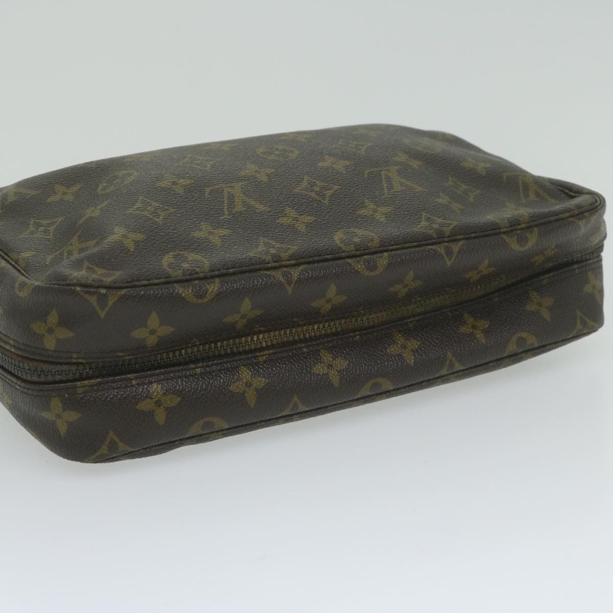 Durable Monogram Canvas Pouch