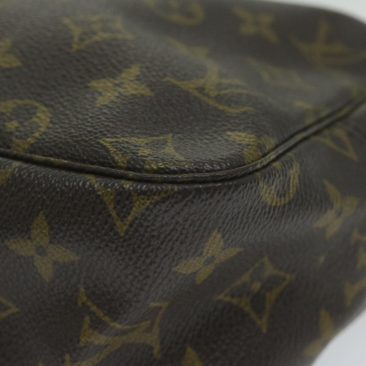 Durable Monogram Canvas Pouch