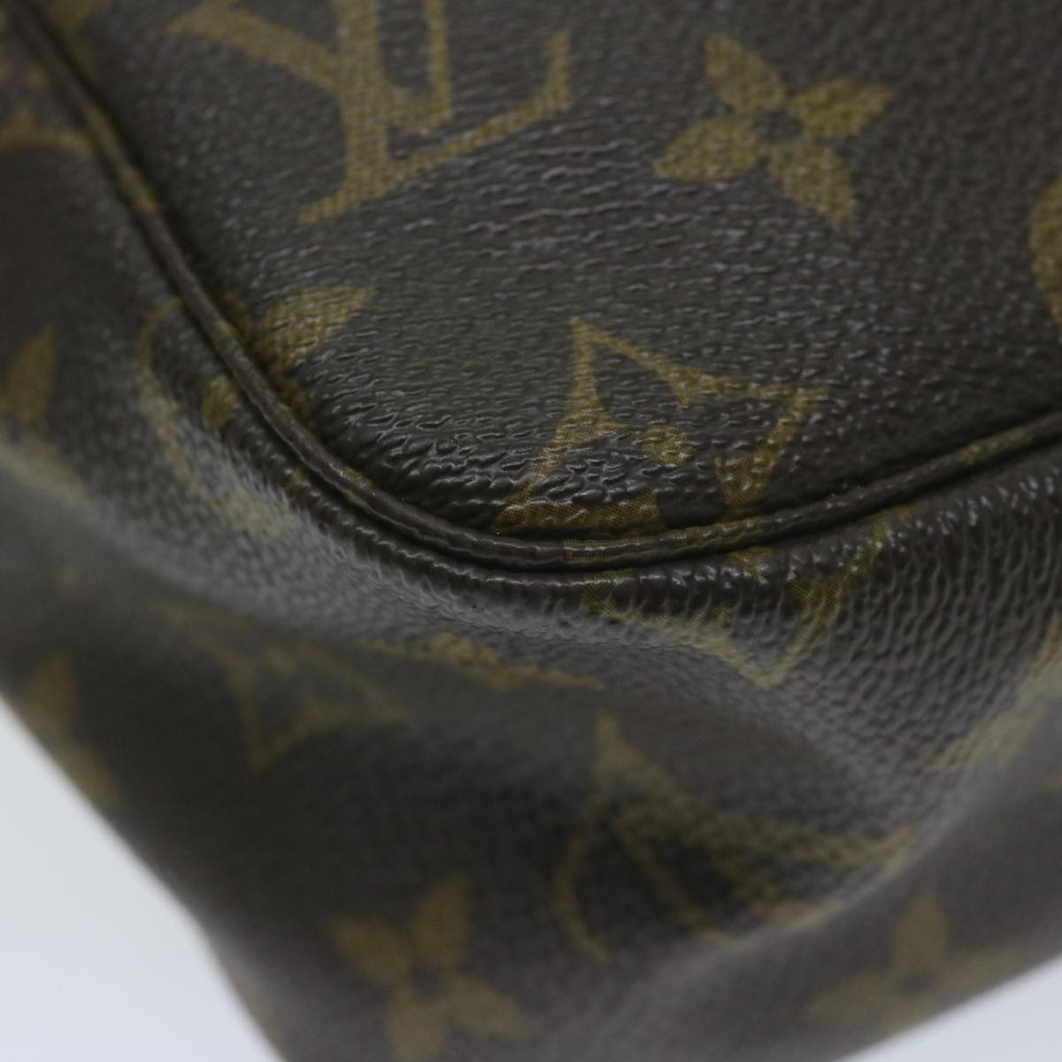 Durable Monogram Canvas Pouch