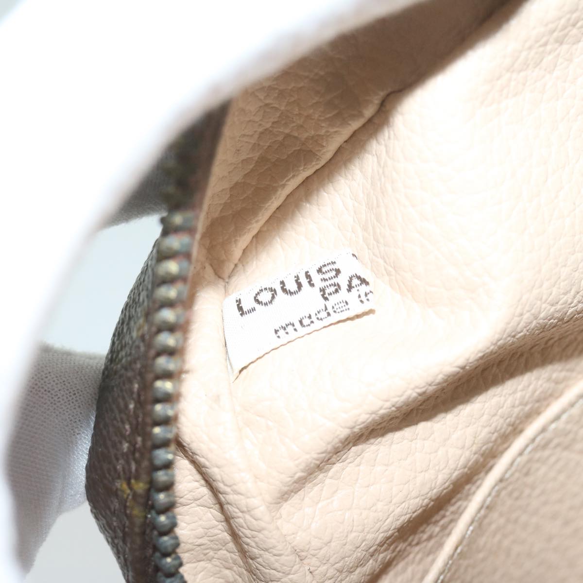 Durable Monogram Canvas Pouch