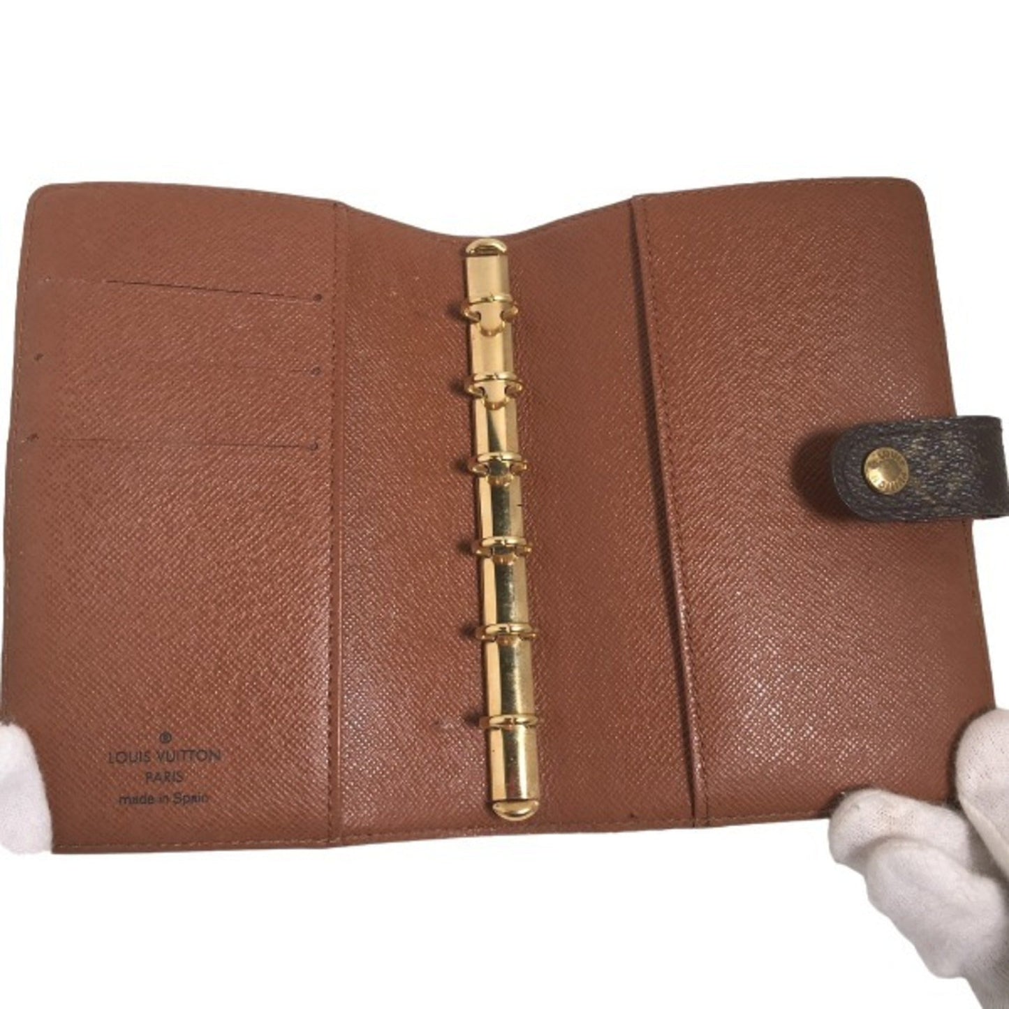 Stylish Brown Canvas Agenda Organizer