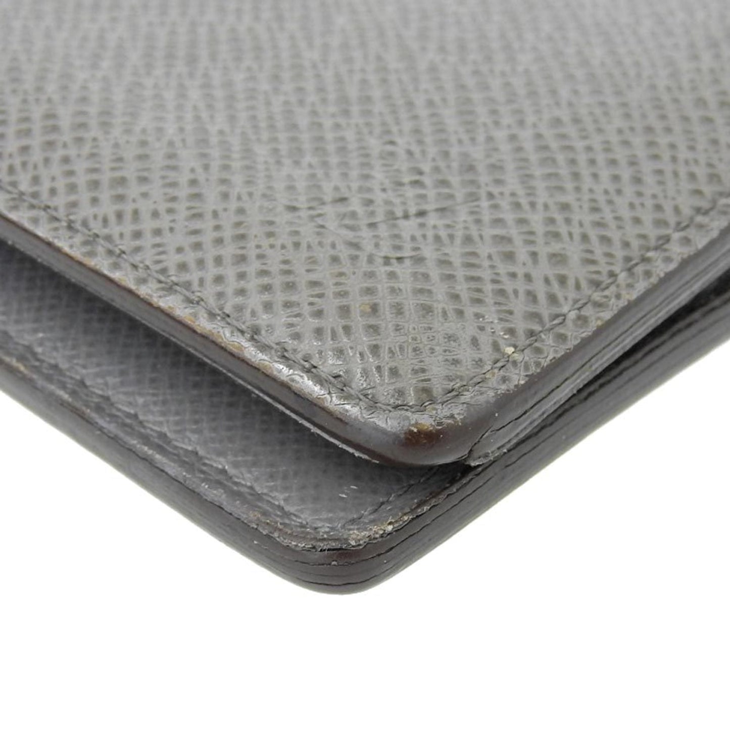 Grey Leather Louis Vuitton Portefeuille Wallet