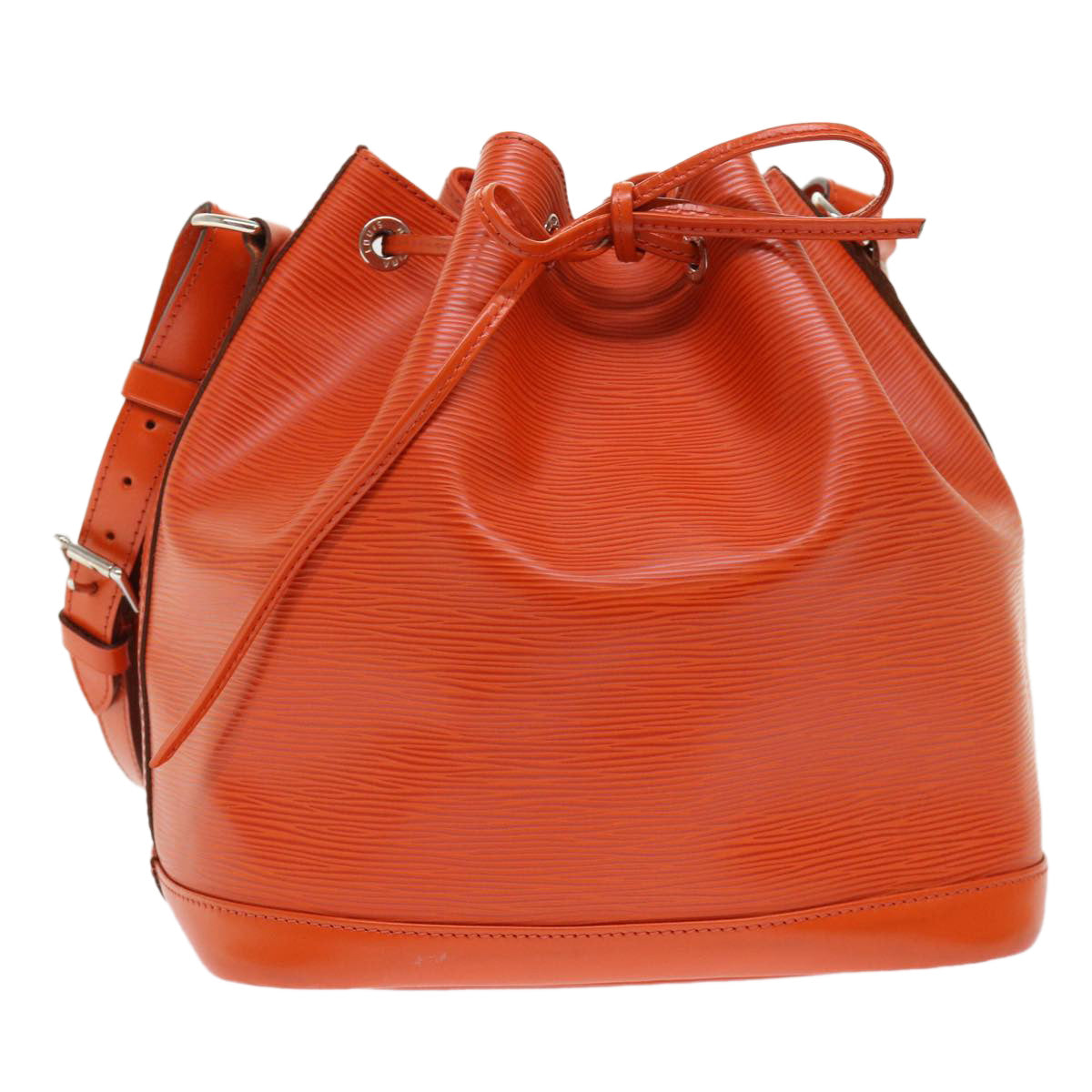 Louis Vuitton Petit Noe Orange Epi Leather Handbag
