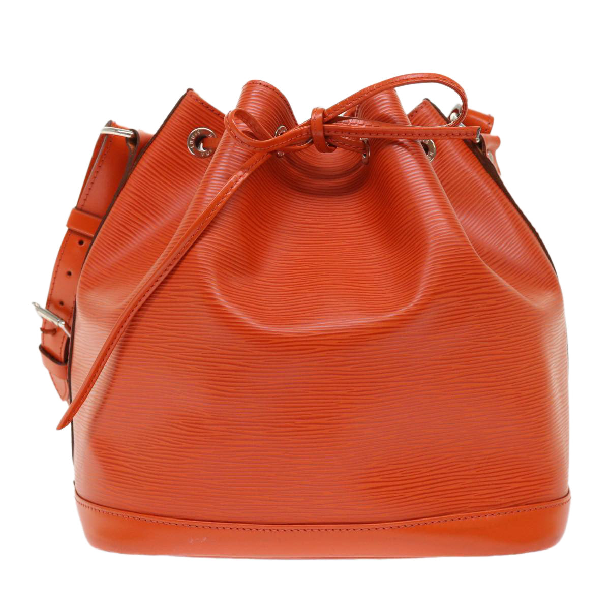 Louis Vuitton Petit Noe Orange Epi Leather Handbag