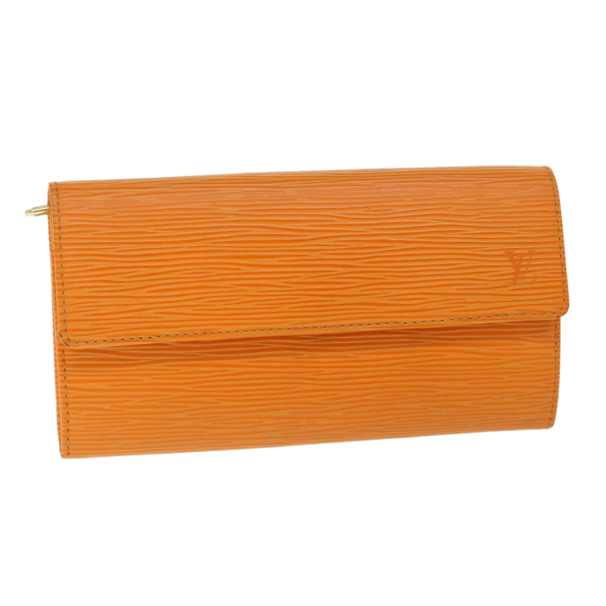 Epi Leather Long Wallet with Metal Fittings