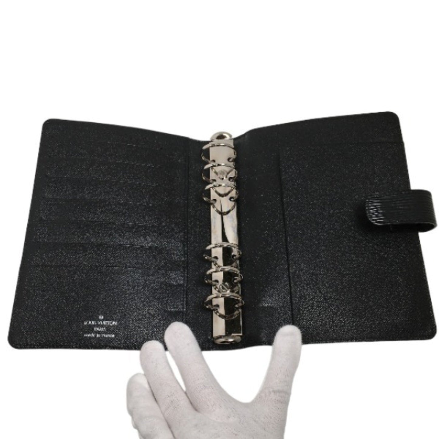 Epi Leather Diary Cover with Practical Compartments