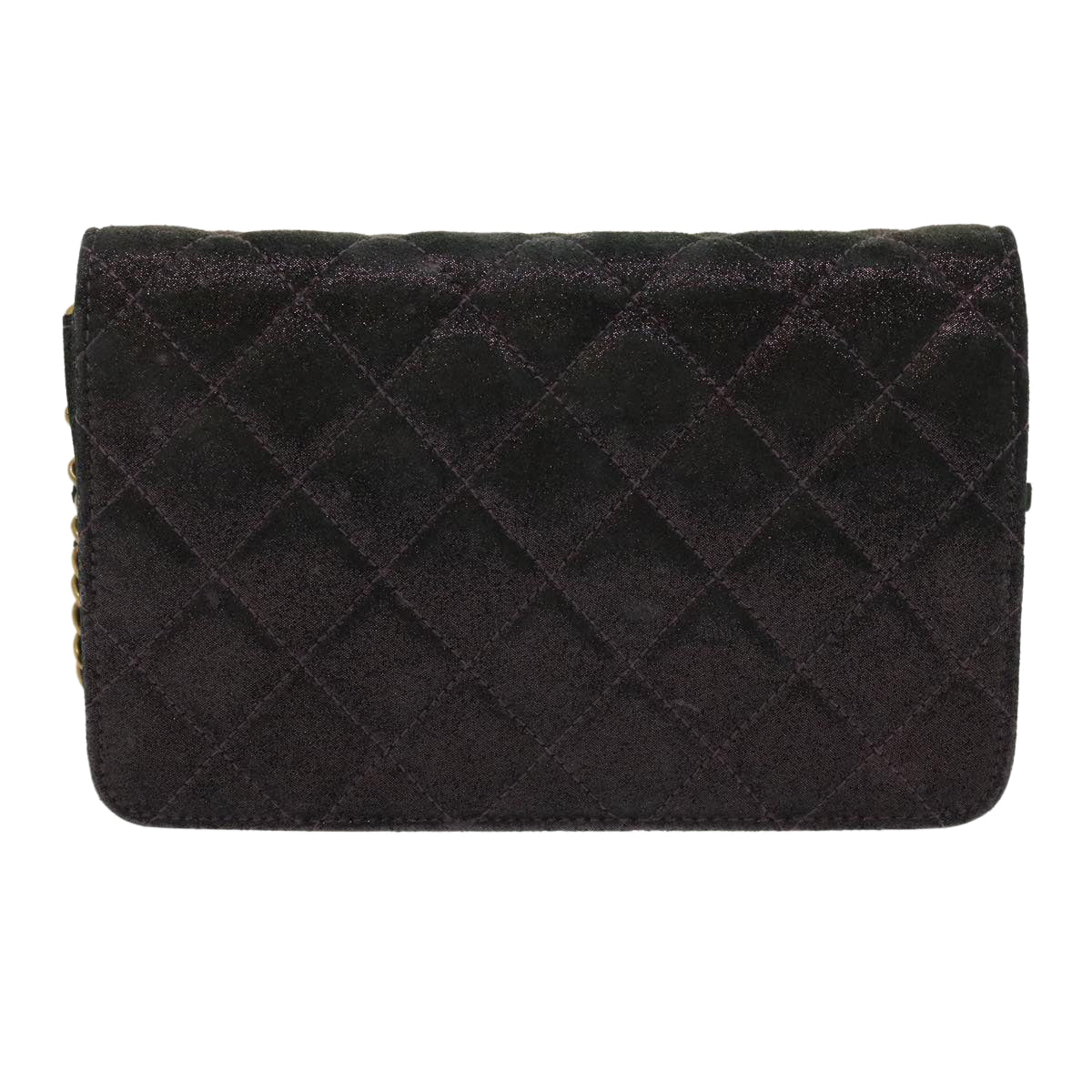 Chanel Captivating Purple Satin Matelasse Shoulder Bag