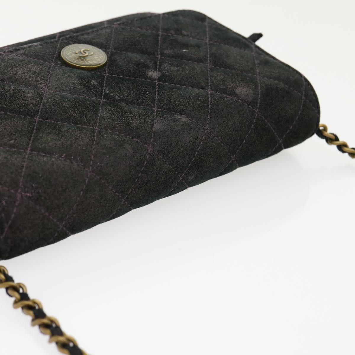 Chanel Captivating Purple Satin Matelasse Shoulder Bag