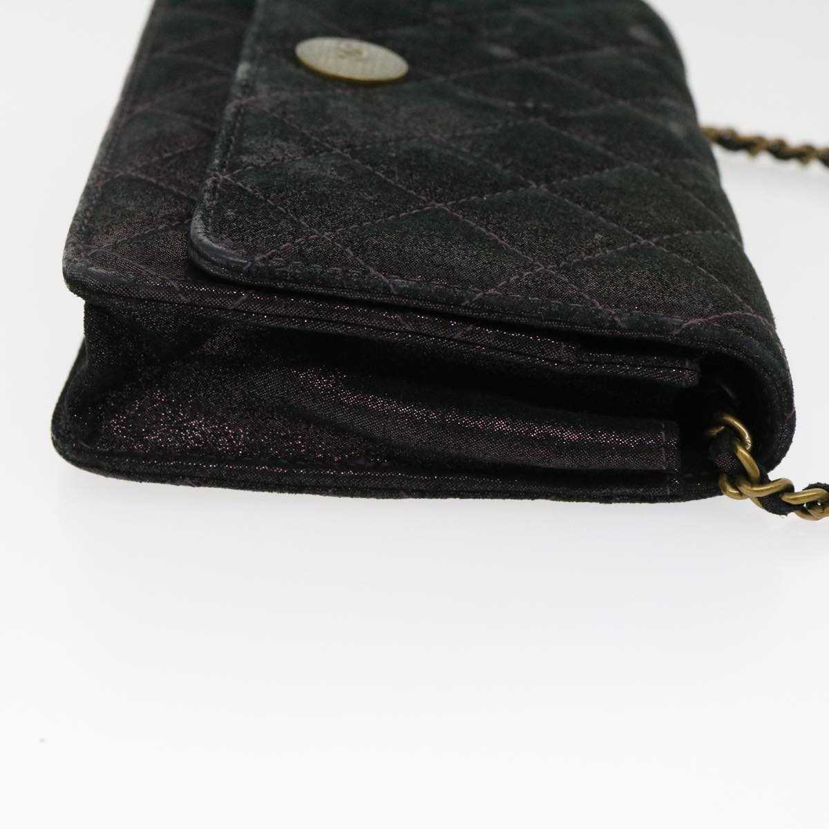 Chanel Captivating Purple Satin Matelasse Shoulder Bag
