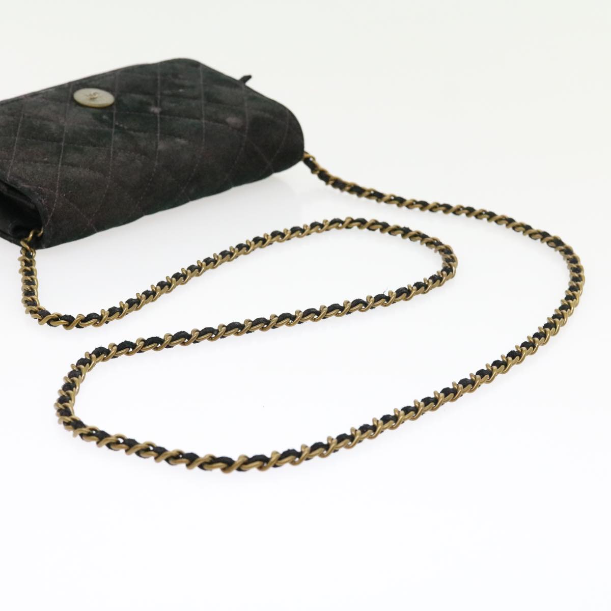 Chanel Captivating Purple Satin Matelasse Shoulder Bag